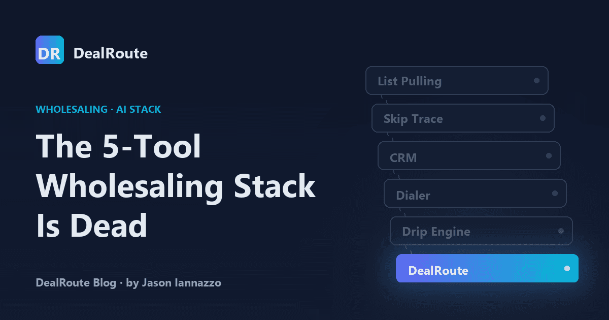 The 5-Tool Wholesaling Stack Is Dead